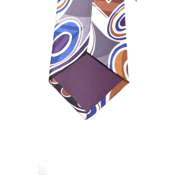 Vintage Surrey Abstract Pattern Silk Men's Tie - Picture 4 of 8
